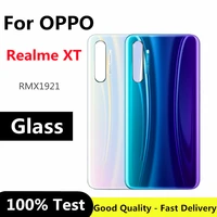 6 4 new for oppo realme xt back battery cover door housing case rear glass case for realme xt battery cover