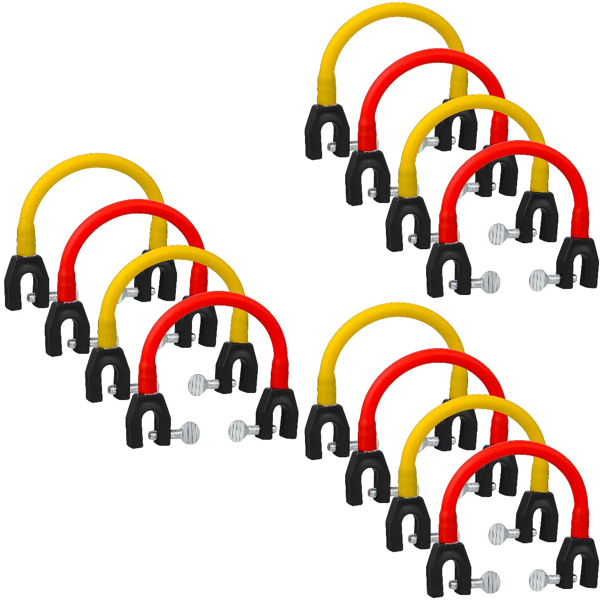 

12 Pcs Aid Tools Useful Portable Practical Ski Tip Clamps Ski Tip Board Clamps Ski Tip Clamp Connectors