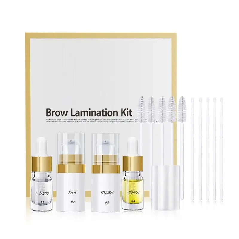 

Professional Eyebrow Lamination Kit Hot Eye Brow Setting Cream New Eyelash Eyebrow Tint Kit Eyelash Lifting Y Shaped Sticks