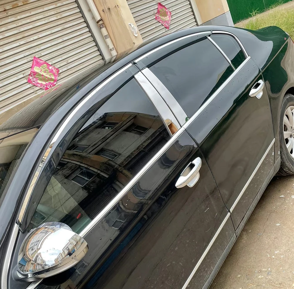 Фото Накладки на стойки окон для Volkswagen Passat B6 (2006-2011), 6 шт./компл. №3