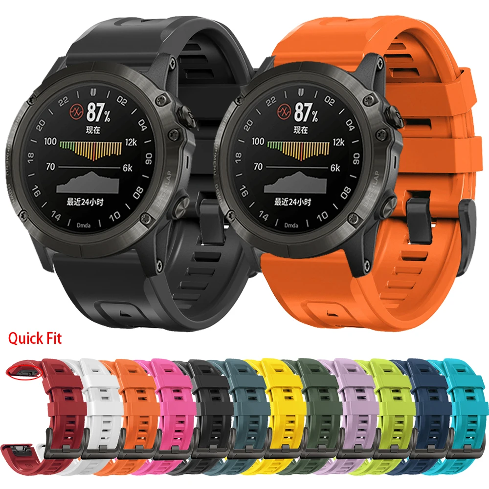 

Ремешок силиконовый для Garmin D2 Delta PX, быстросъемный спортивный браслет для Garmin D2 Bravo/Чарли, аксессуары для наручных браслетов, 26 мм 22 мм