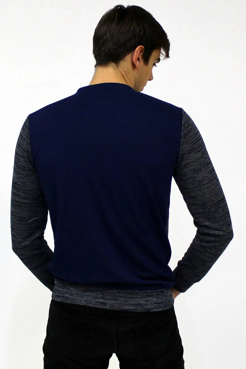 

Mens Jacquard Crew Neck Sweatshirt