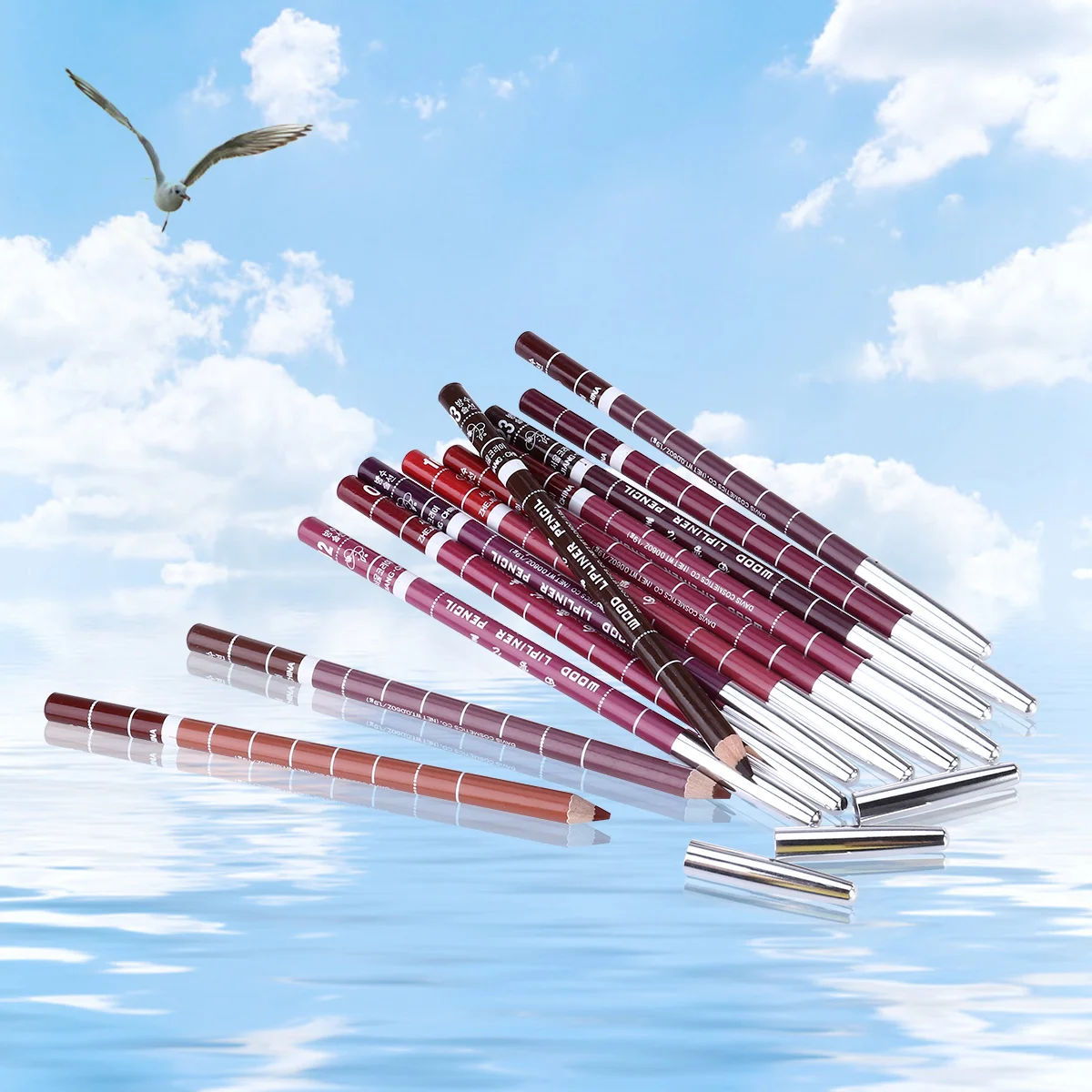 

12PCS Professional Easy to Apply Lip Makeup Set Waterproof Lipliner Lip Liner Pencils for Ladies Girls Women