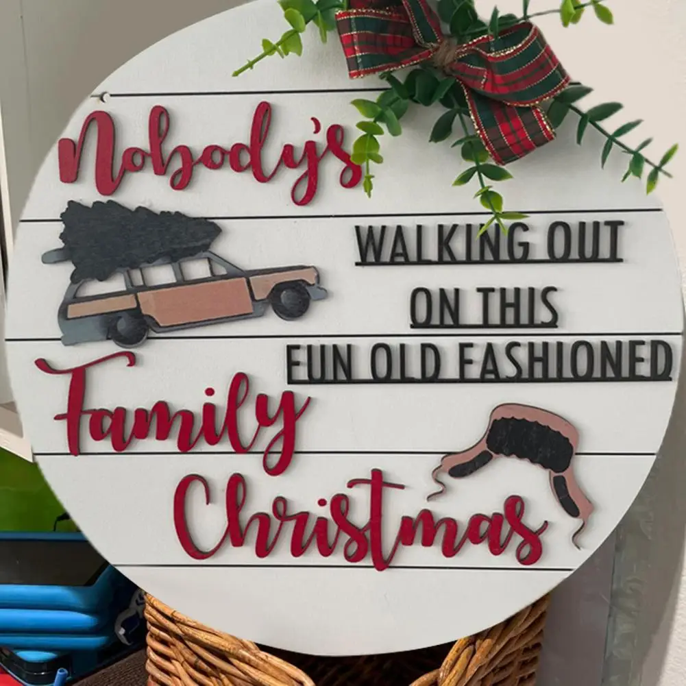 

Creating Atmosphere Reusable Modern Simple Christmas Door Sign for Doll