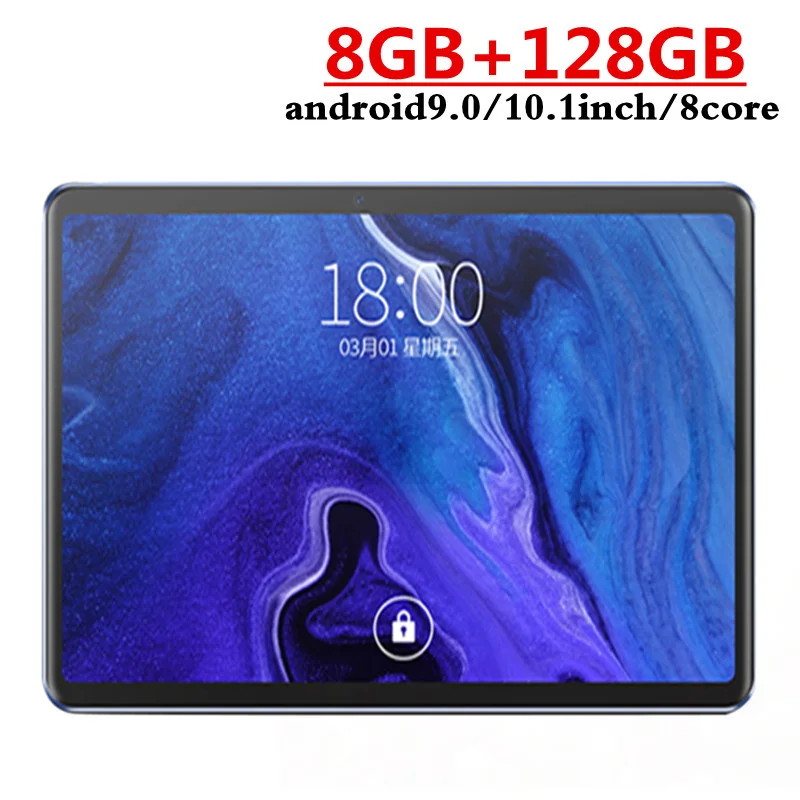 

[New 2022] Android 9.0 Tablet 10.1 inch 8G+128GB Phone 2-in-1 Full Netcom Learning Machine Dedicated Student Game Tablet
