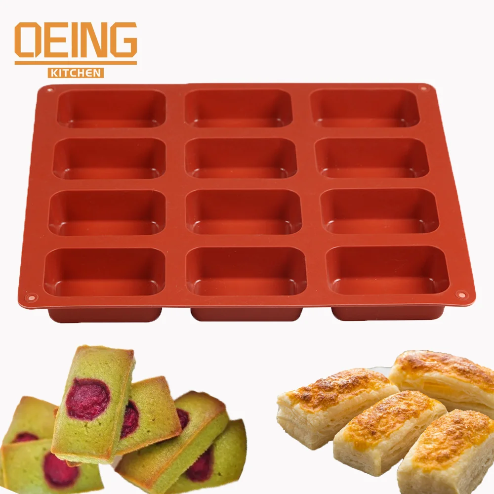 

Rectangle Handmade Cake cookie muffin Pudding Mould Craft Handmade Making Tool Silicone bakeware Soap Mold