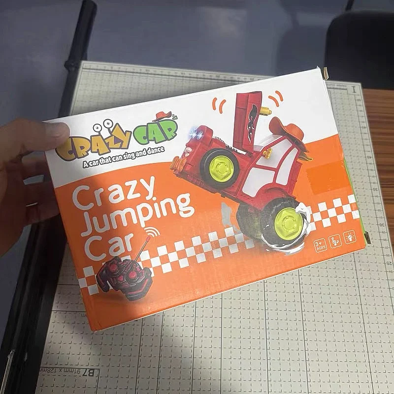 Мини радиоуправляемая машина с музыкальными огнями сумасшедшая для прыжков