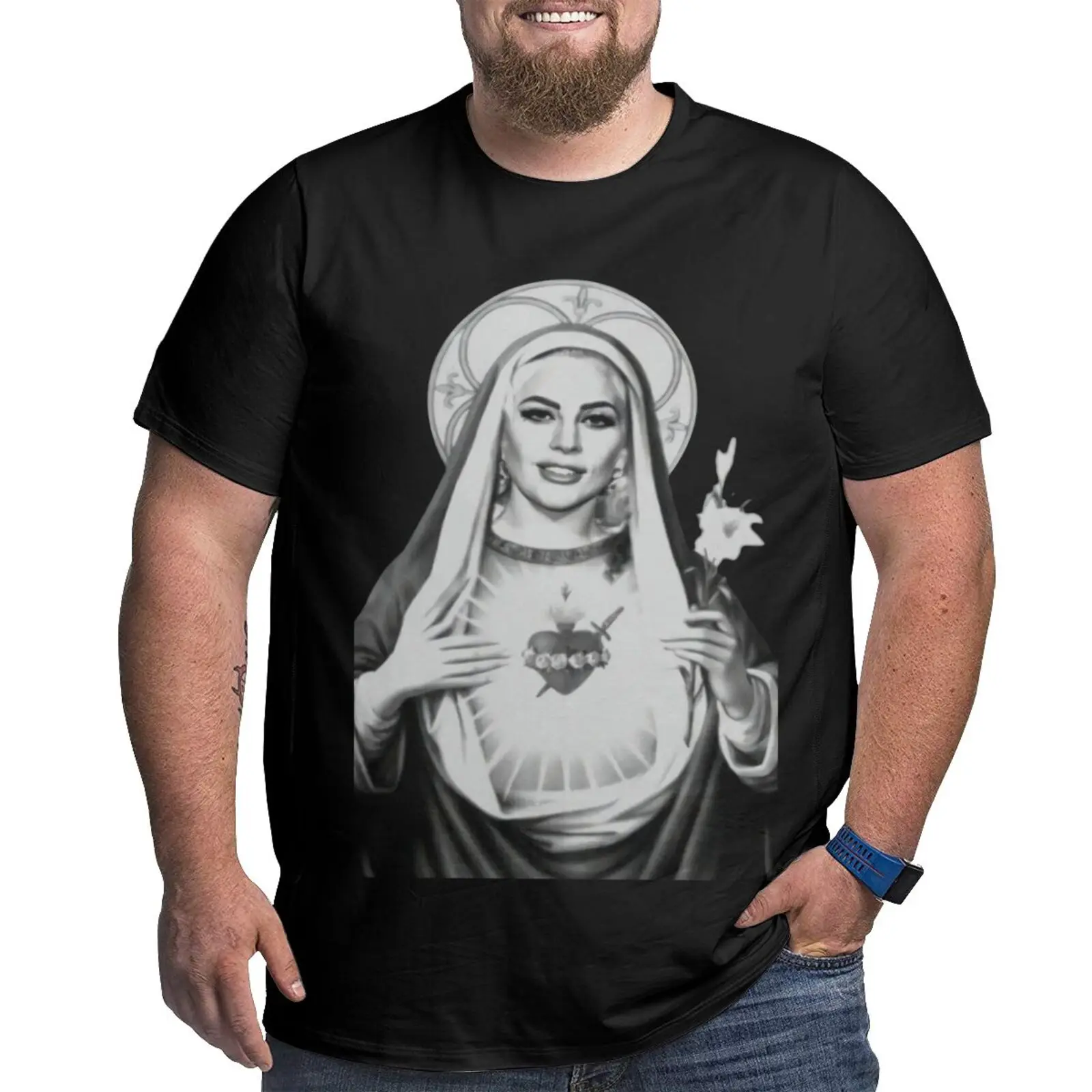 

Lady Gaga Goddess Oversized T-Shirt Graphic T Shirts Oversize T-Shirt Mens Clothes Aesthetic Clothing Clothing Women's T-Shirt