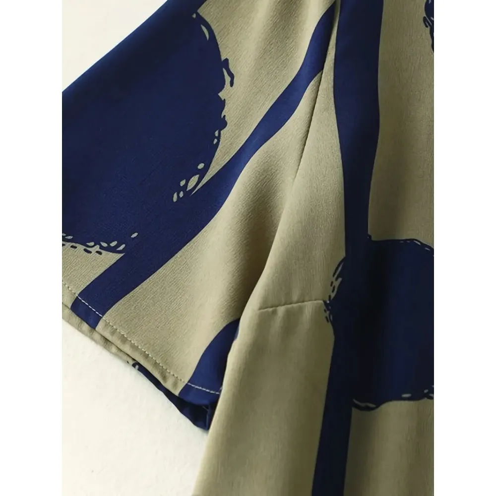 Женское винтажное платье с цветочным принтом Элегантное Длинное Платье круглым