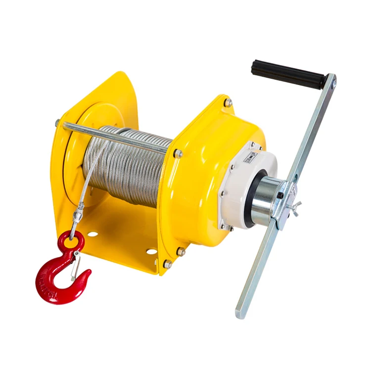 Heavy Duty Portable Manual Winch Wire Rope Hand Lifting Winch
