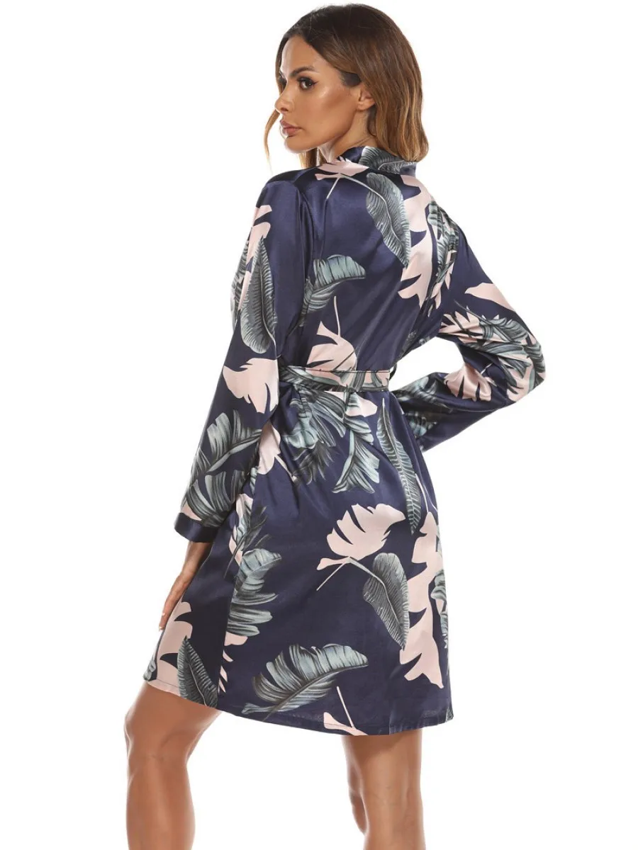 Women Silk Satin Robe Night Dress Vestidos Pijamas Mariage Sleepwear Bathrobes Kimono 2022 Light Covering Robes Bridesmaid Gift