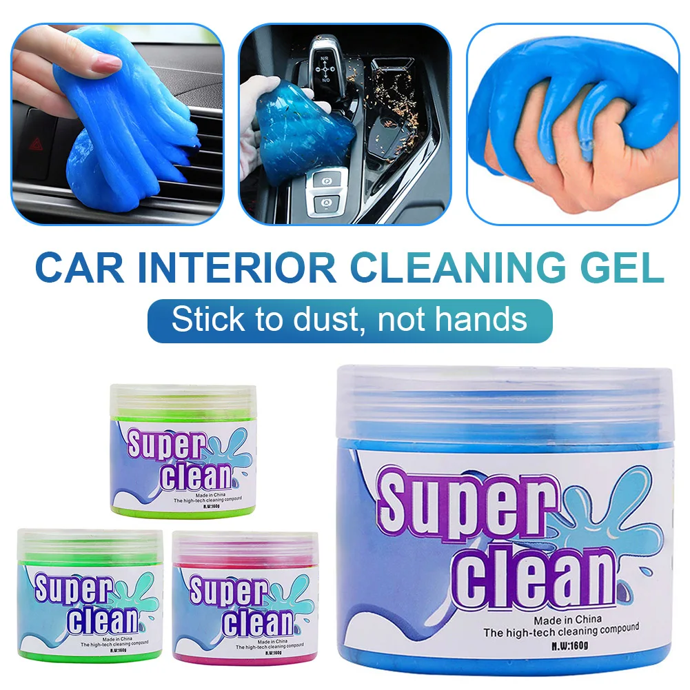 

160g Super Dust Clean Clay Dust Keyboard Cleaner Slime Toys Cleaning Gel Car Gel Mud Putty Kit USB for Laptop Cleanser Glue