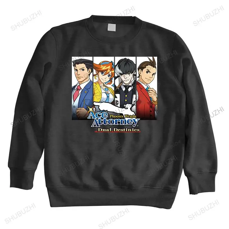 

Men sweatshirt spring tops Man crew neck hoodie Ace Attorney Dual Destinies mens shubuzhi hoodies brand hoodie drop shipping