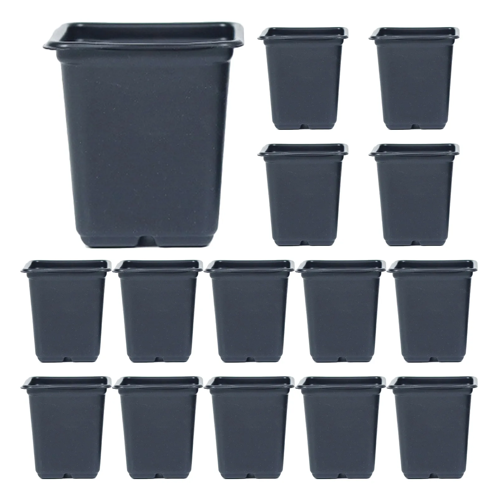 

12Pcs Plastic Nursery Flowers Pots Nutrition Grow Bowl Seedling Tray for Garden Desktop Potted Nursery Transplant Container Box