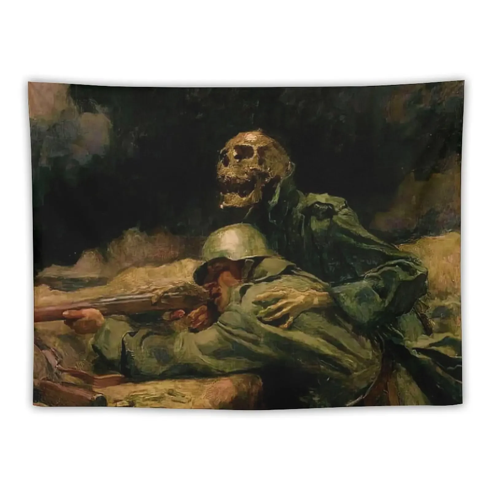 Гобелен Смерть направляет пулю Ханса ларвина украшение для гостиной кровати