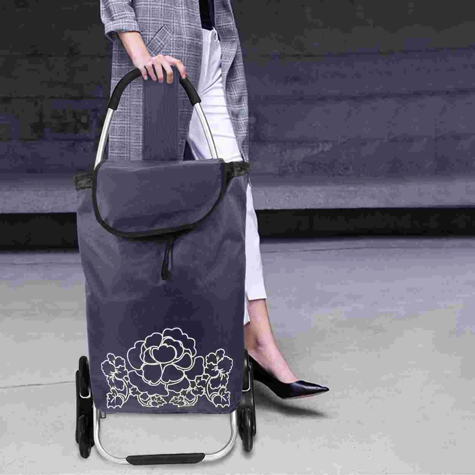 Тележка для покупок сумки-тележки замены тележки Оксфорд портативное складное