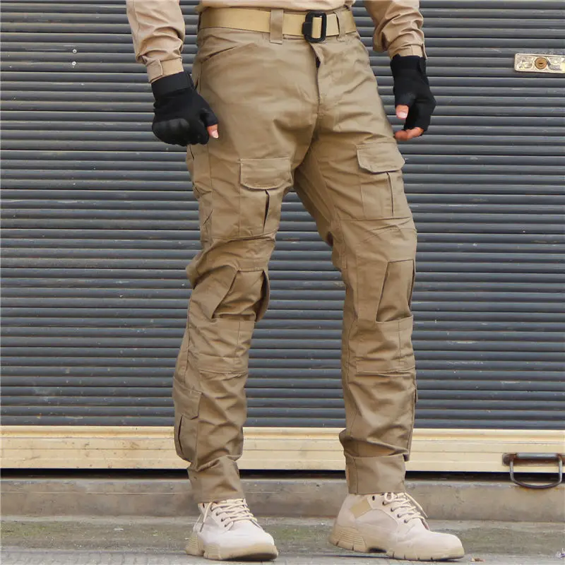 Men's Spring and Summer Outdoor Long and Short Sleeve Camouflage Suit, Slim Stretch CS Tactical Frog Suit, Leggings