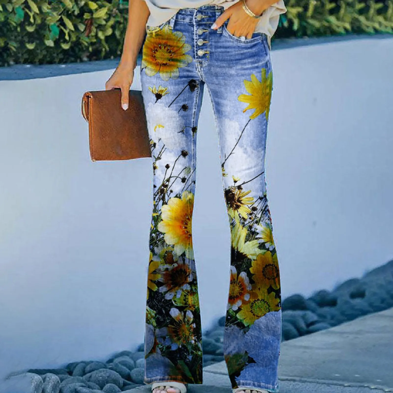 

Women's Long Multiple Choice Printed Casual Loose Ladies Pants Casual French Clothes for Women Casual Sports Pants for Women