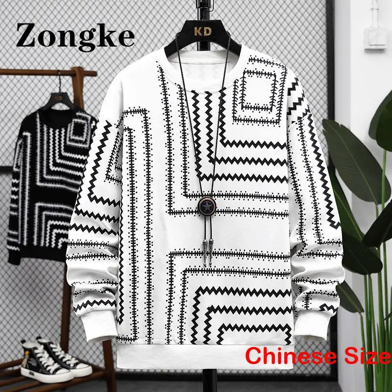 

Толстовка Zongke мужская с принтом, худи и свитшоты, оригинальная брендовая одежда, 3XL, весна 2023