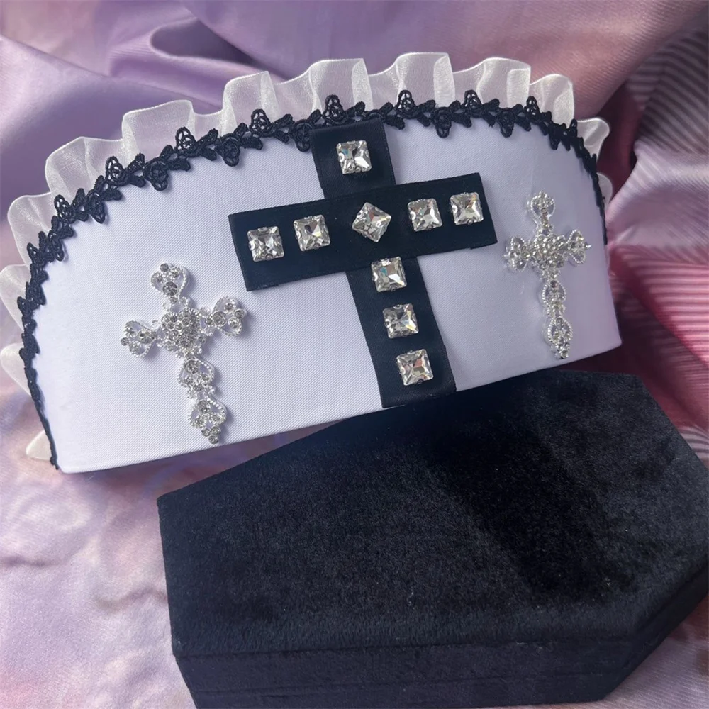 Игра Needy Girl Overdose KAnge шляпа для косплея шляпы медсестры готические головные уборы