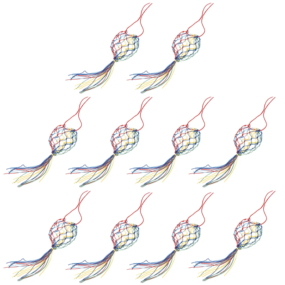 Прочная практичная красочная сумка для хранения яиц, 10 шт., Сетчатая Сумка Для пасхальных яиц для магазина, дома и офиса