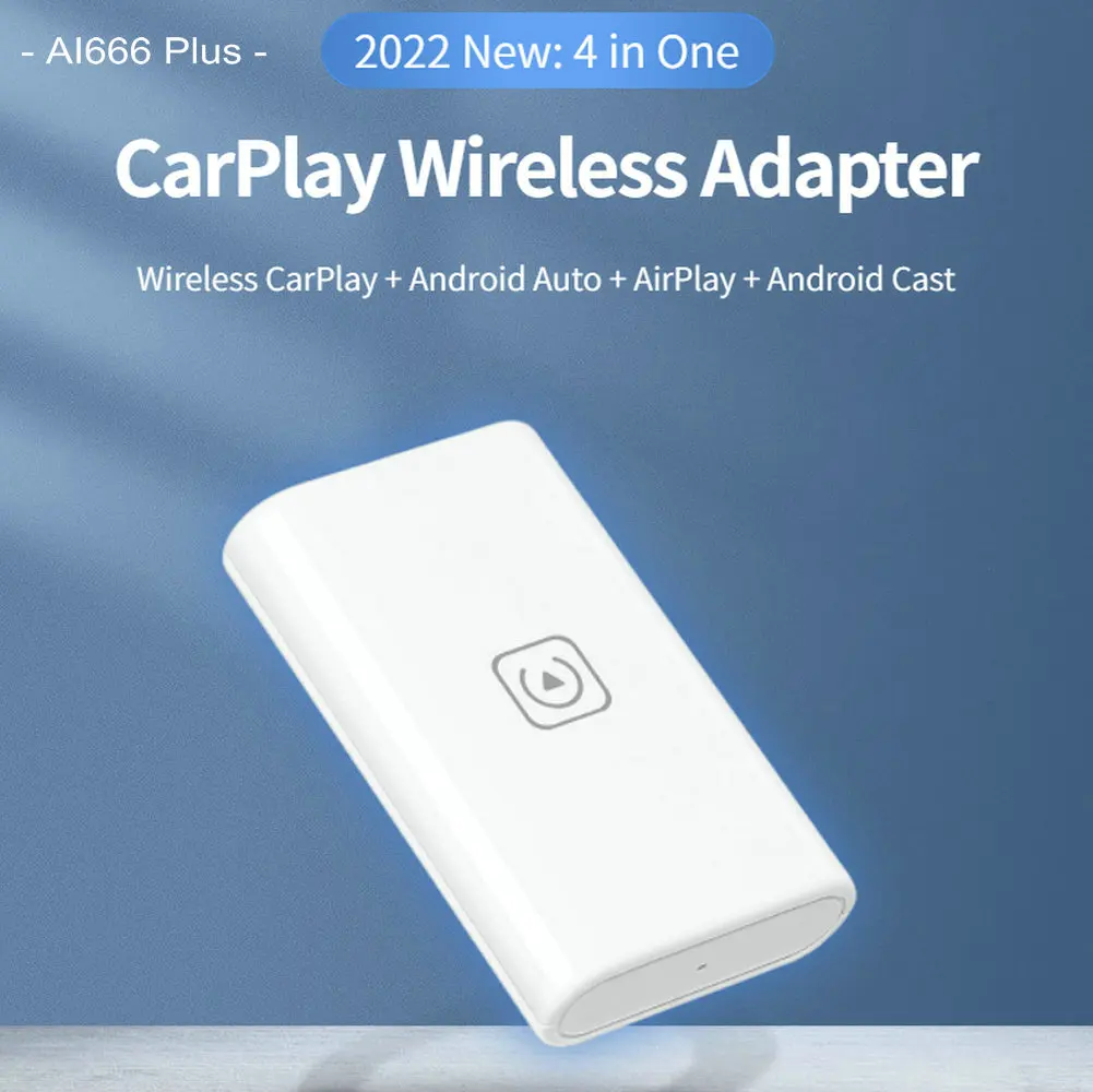 

Адаптер CarPlay беспроводной 4 в 1, USB, Apple CarPlay, Android