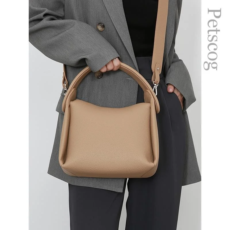 

Роскошная женская сумка через плечо, клатч из мягкой кожи с подушкой, модные трендовые дамские сумочки с ручками сверху