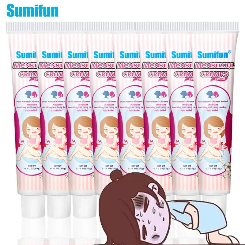 

10Pc Sumifun Dysmenorrhea Pain Relief Ointment Medicine for Women Period Menalgia Menstrual Health Care Relief Palace Cold Cream