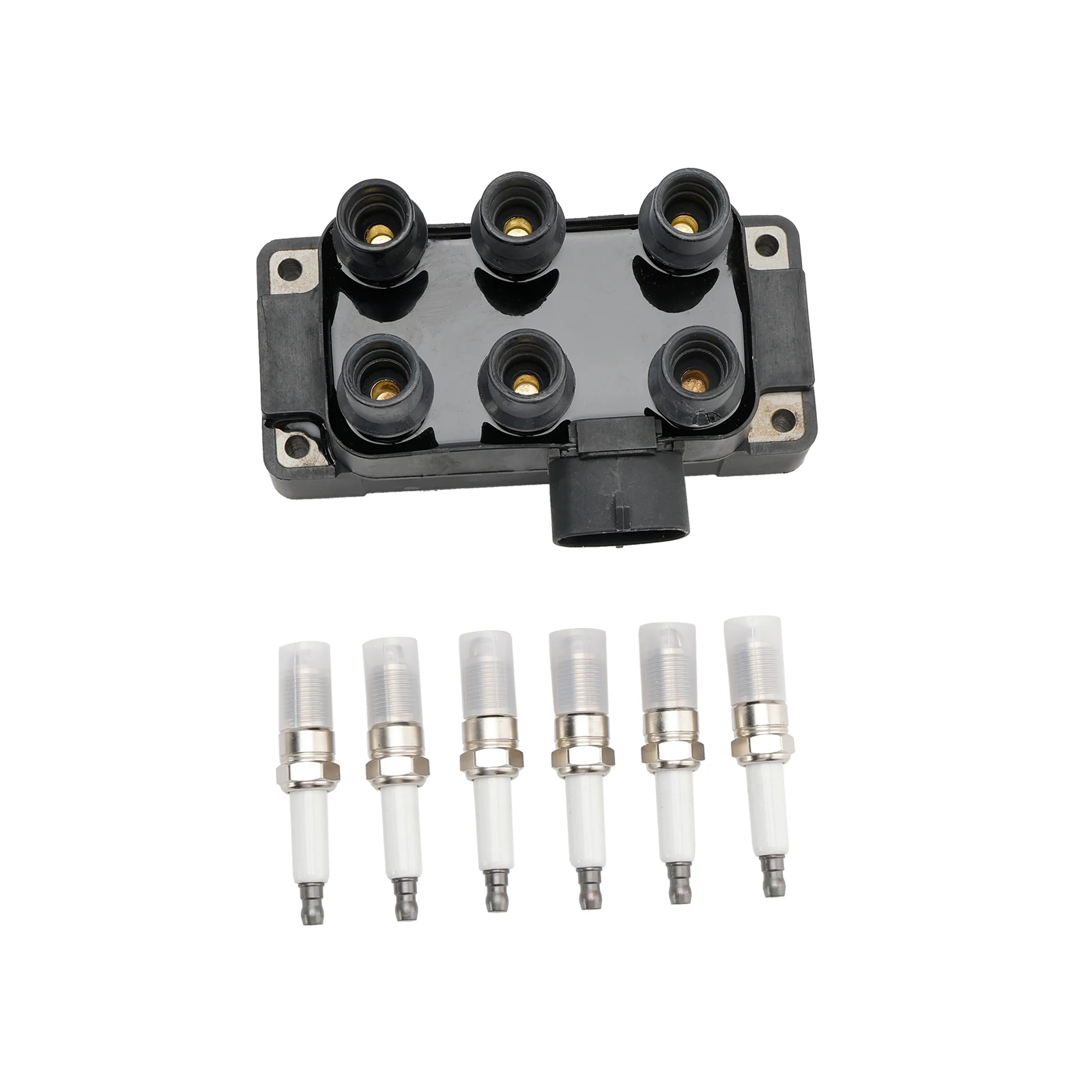 Катушка зажигания Artudatech + 6 свечей проводов FD480 для Ford Explorer Sport Trac V6 4.0L