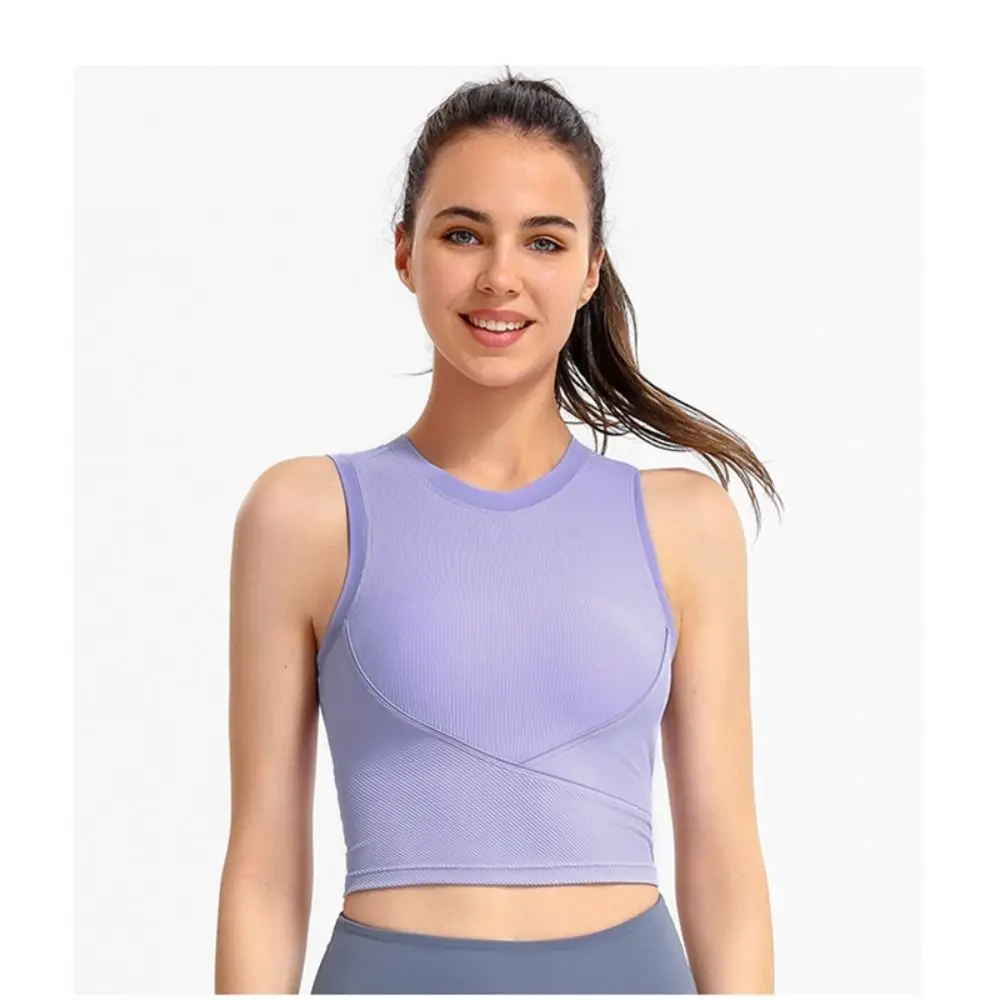 Женские ударные спортивные бюстгальтеры со съемными подушечками топы без
