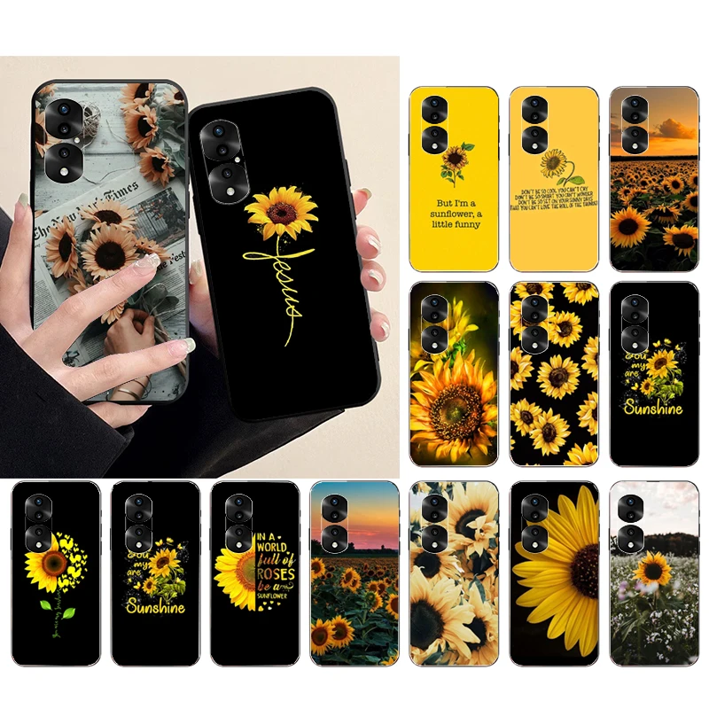 

Phone Case For Huawei P50 Pro P30 P40 Lite P40Pro P20 lite Mate 20 Pro Mate 50 Pro P Smart Beautiful Flower sunflower Funda Capa