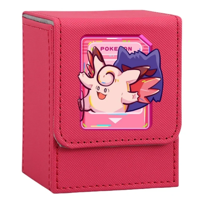 Фото Чехол для карт Pokemon Charizard Gengar Squirtle Psyduck Bulbasaur Metagross Diy Кожаные фигурки игрушек Аниме Коллекция игр Коробка №5