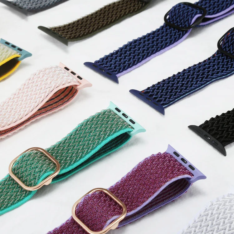 Nylon Strap for Apple Watch Band 44mm 45mm 41mm 40mm 42mm Accessories iWatch Bracelet series 8 7 SE 6 5 4 3