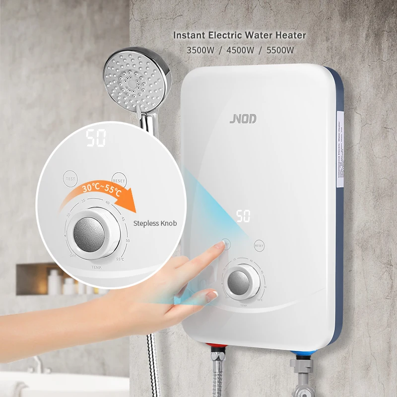 

4500W ELCB Hight Heating Efficiency bathroom shower instant electric water heater tankless water heater geyser