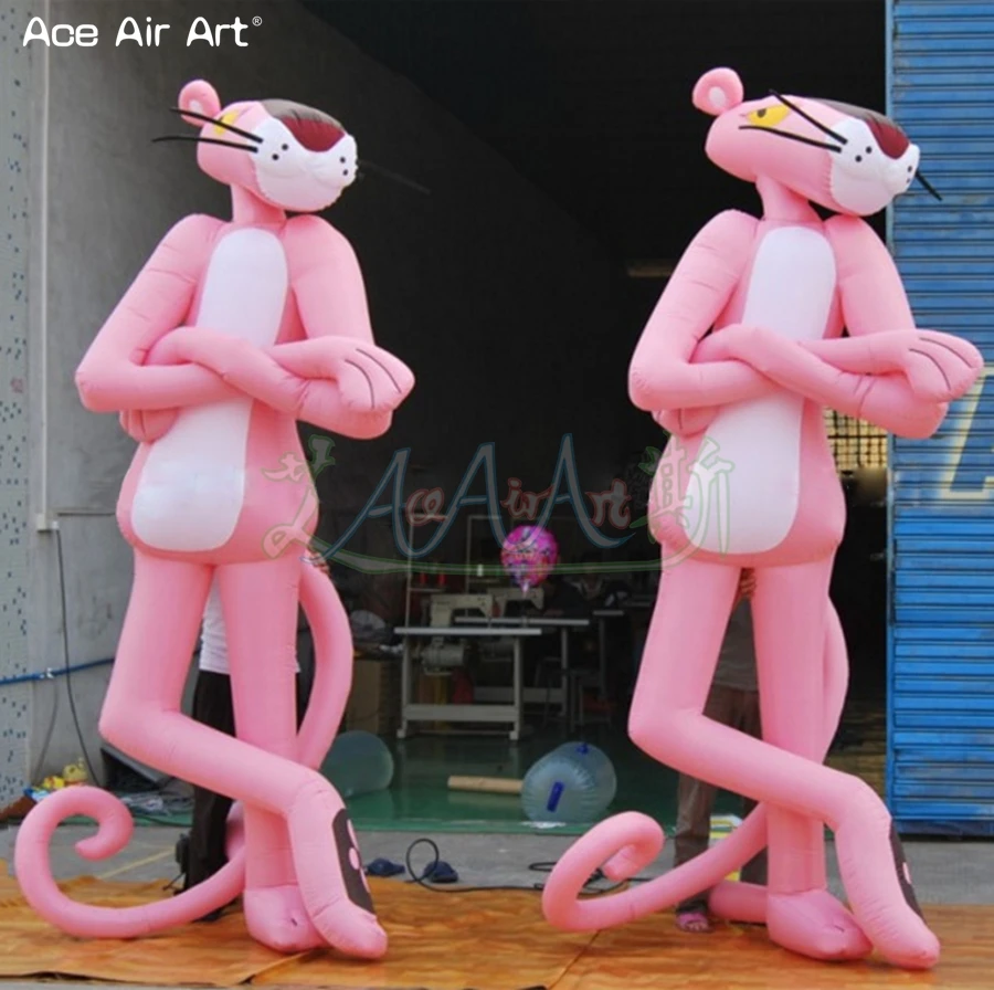 

1PC Latest Design Lovely Inflatable Pink Leopard Mascot For Outdoor Party Event Exhibition/Advertising Made By Ace Air Art