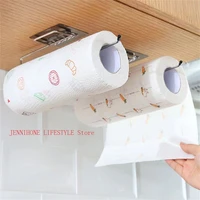 toilet paper holder bathroom storage free punch stainless wc towel stand rack kitchen wall hook home organizer bath accessories