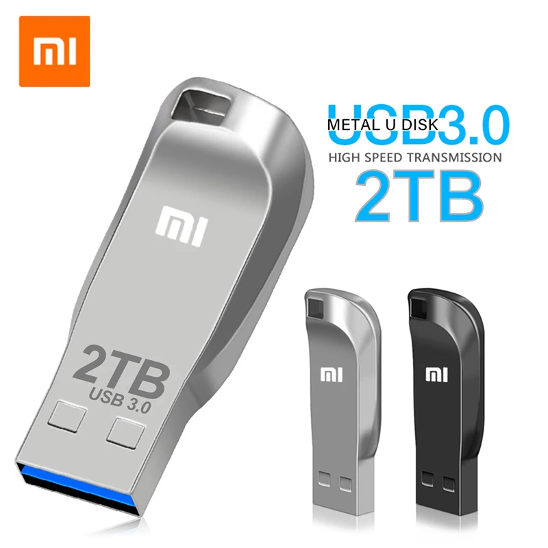 

Xiaomi USB 3.0 High Speed Flash Drive Metal Pen Drive 2TB/1TB/512G Portable Waterproof Memory Usb Flash Disk TYPE-C Adapter New