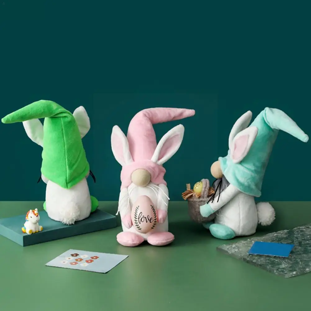 

Easter Goblin Dwarf Dolls Happy Easter Day Cartoon Rabbit Day Gifts Toys Supplies Table Dolls Rabbit Party Birthday Decor E A7u4