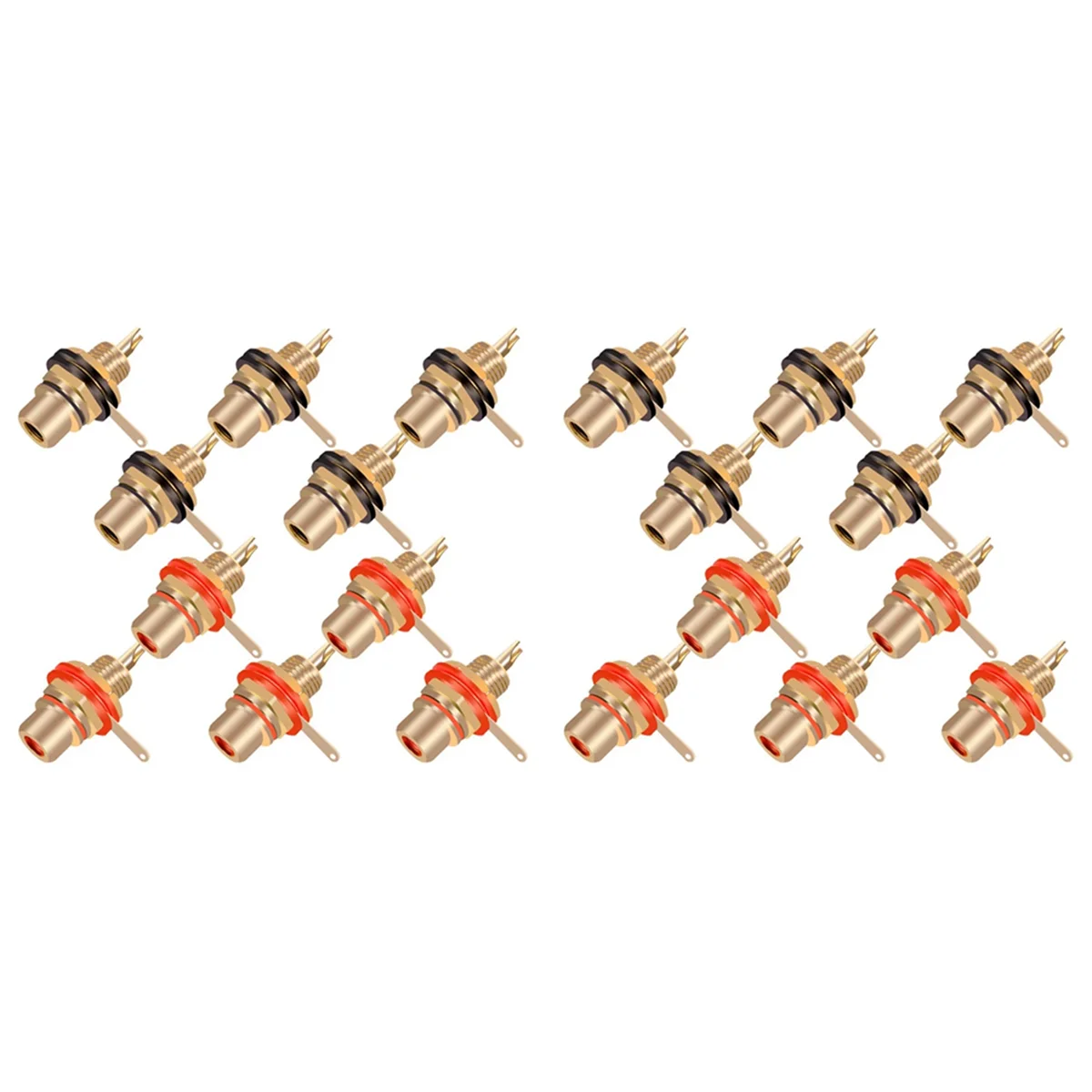 

20Pcs/Lot RCA Connector Gold Plated Female Jack Socket Solder RCA Panel Mount Chassis