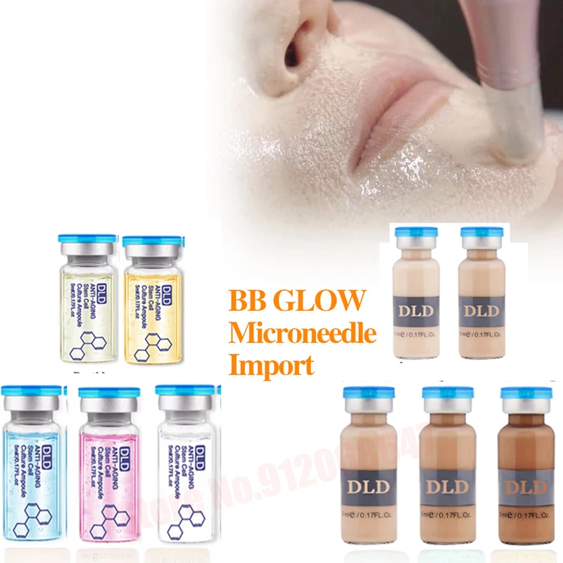 

BB Cream Glow Booster Serum Kit Skin Treatment Anti Aging Serum 10 Vials Anit-Wrinkle Skin Care Essence Foundation Pigment Serum