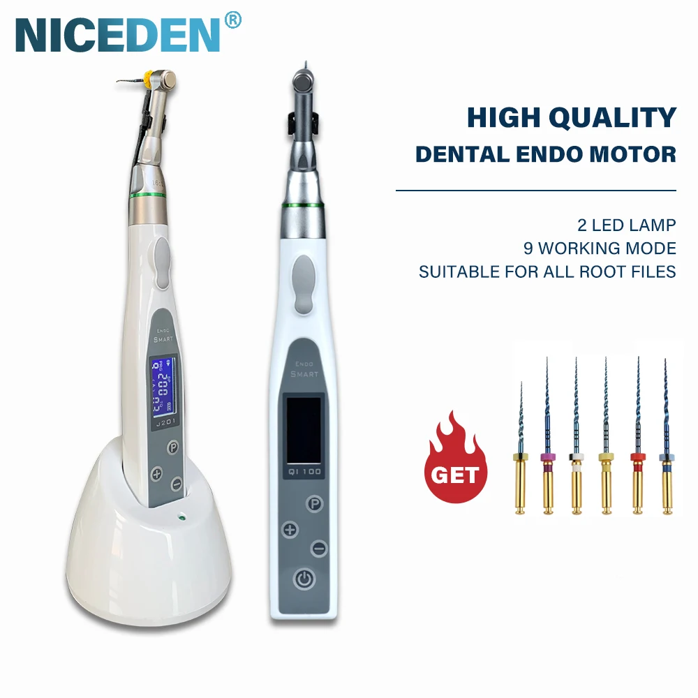 NICEDEN Dental 9 режимов Endo Dontic вращается вперед и назад беспокойство Стоматологический