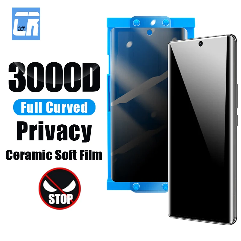 

3000D Ceramic Privacy Screen Protector for Oppo Find X6 X5 X3 X2 Neo Full Curved Anti Spy Soft Film for Oppo Reno 6 5 4 3 Pro