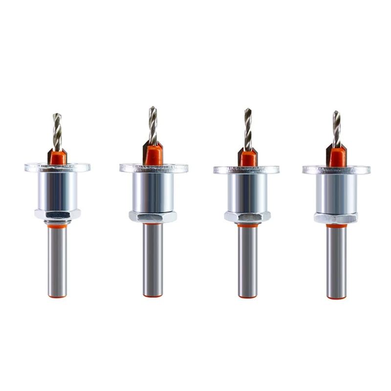 

4Pcs 2.8-3.5Mmx8mm HSS Countersink Drill Bit Woodworking Router Bit Milling Cutter Screw Extractor Demolition Drilling Promotion