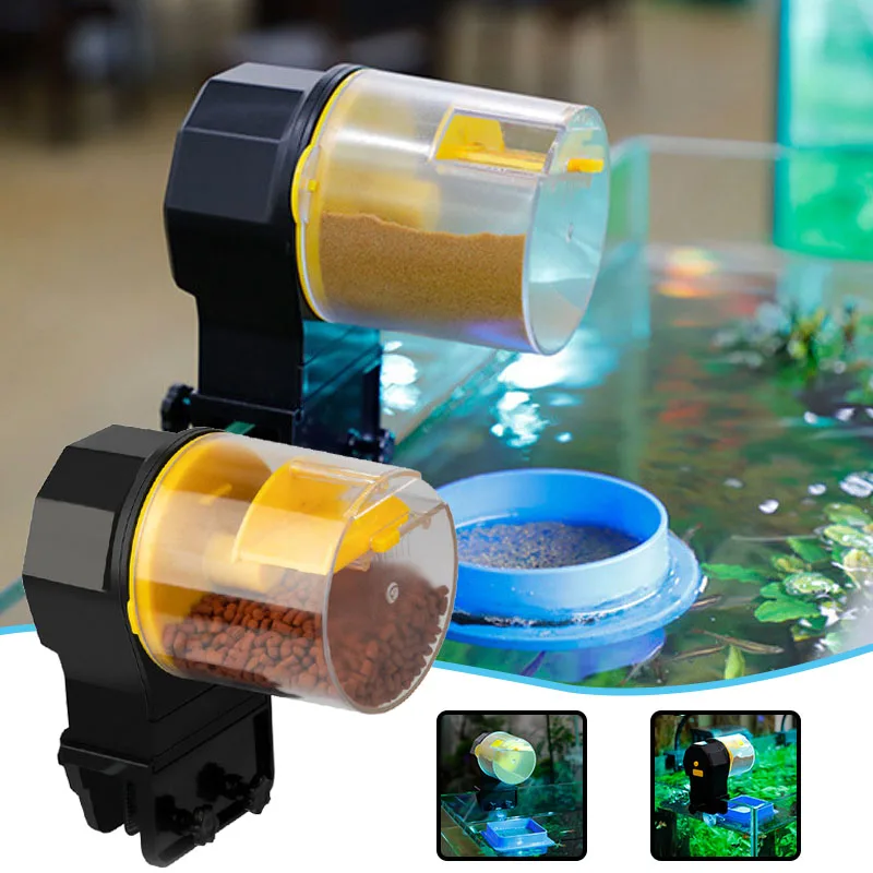 

Automatic Fish Feeder Moisture-Proof Intelligent 12/24h Timing Aquarium Food Moisture-Proof Intelligent Adjustable Automatic DCS