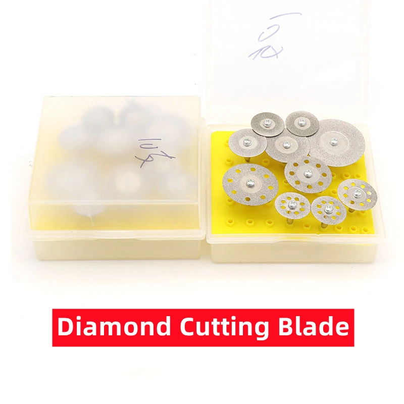 10pcs Boxed Diamond Cutting Blade 8-hole/Non-porous Glass Jade Mini-cutting Saw Blade Electric Grinding Accessories