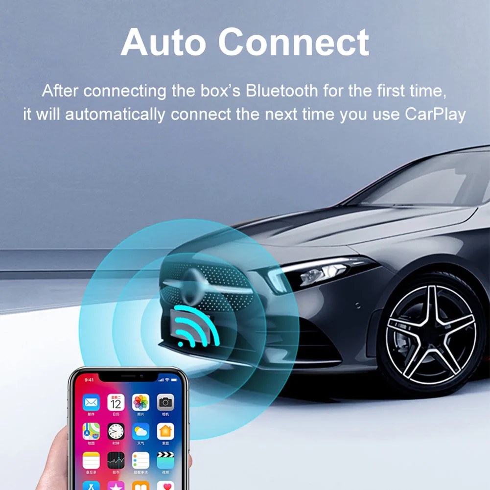 Адаптер Carlinkit 4 0 для проводного и беспроводного CarPlay Usb-Type C автомобильный адаптер
