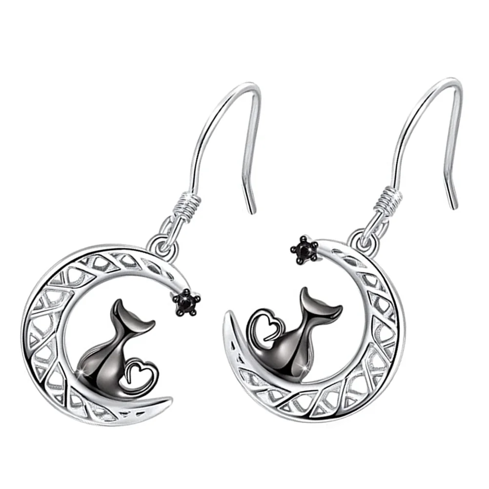 

1 Pair Fun Cool Aesthetic Earrings Gift Pendant Earrings Dangle Drop Earrings Moon Earrings