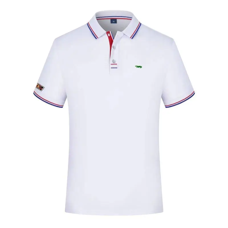 Высококачественные летние мужские рубашки-поло нового дизайна повседневные с
