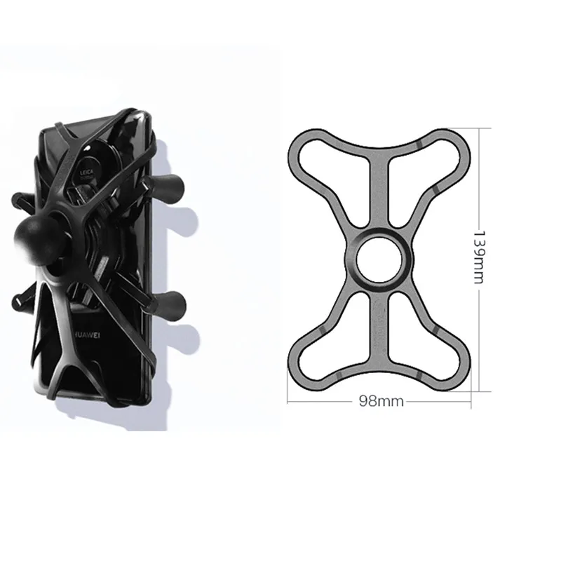 Большой сотовый телефон Texel WebGrip безопасности Tether Post Caps 1 дюймов шариковая головка телефона смартфон держатель фиксатор