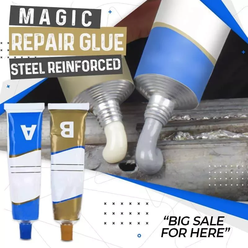 

Hot Industrial Repair Paste Glue Heat Resistance Cold Weld Metal Repair Paste A&B Adhesive Gel Casting Agent Dropship